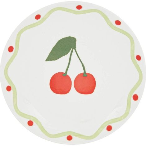 Lot de 6 Assiettes à Dessert "Cerise" 19cm Multicolore