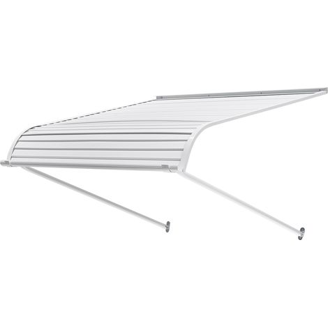 VEVOR Auvent de Porte deEntree 101,6x106,6 cm Marquise de Porte Exterieure Aluminium Abri de Protection Contre Pluie, Neige, Soleil, Auvent Stable pour Portes deEntree, Fenetres de Porches, de Balcons