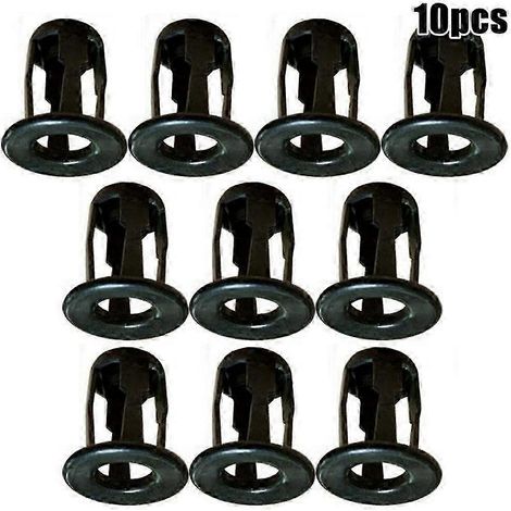 10 clips de fixation métalliques pour plaque d'immatriculation avant et arrière de voiture (compatibles Audi A3, A4l, A6l, A8, Q3, Q5, Q7). (1/5)
