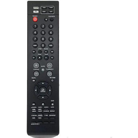 Télécommande universelle de remplacement compatible avec les modèles HT-A100, HT-X40 et HT-A100CT pour les systèmes home cinéma DVD Samsung. (1/3)