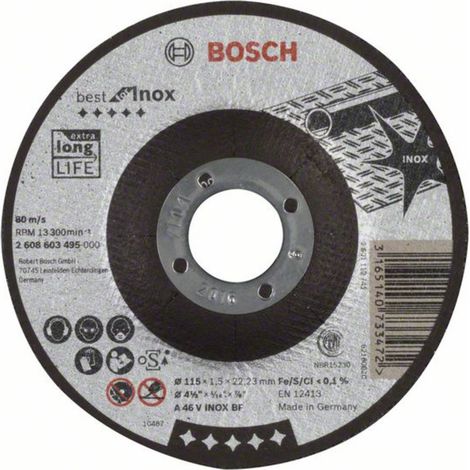 Bosch Trennscheibe gekröpft Best for Inox A 46 V INOX BF, 115 mm, 1,5 mm (1/3)