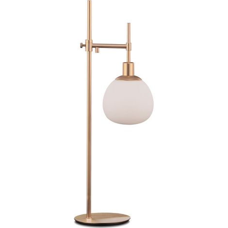 Erich Lampe de table Globe Laiton, 1 lumière, E14