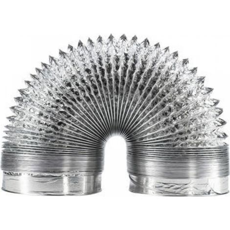 Tuyau ventilation en aluminium de 150 mm pour hotte aspirante, ventilateur tubulair(5 mètres de longueur) (1/5)