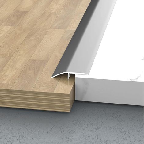 Profilé de transition en aluminium pour sol, rampe de seuil de porte (1/5)
