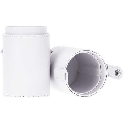 Boîte de rangement de bureau pour seau de pinceaux de maquillage (blanc)