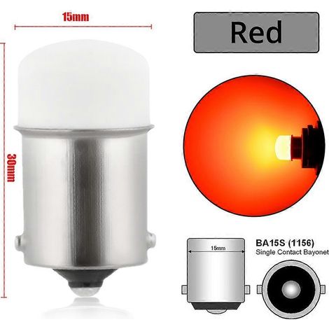 Feu de recul universel à LED P21/5W pour voiture, 12 V CC, ampoule 1157 BAY15D 1156 BA15S, 9 SMD, clignotant automatique, feu de stationnement, feu stop arrière, feu de jour (DRL). (1/5)