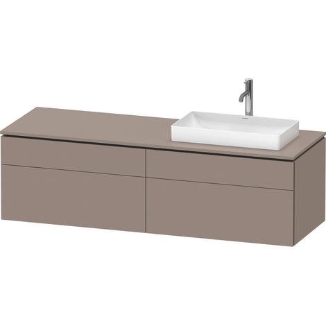 Duravit L-Cube Konsolenwaschtischunterbau wandhängend, inklusive