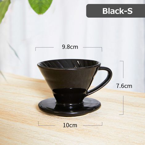 Tasse de filtre à café conique, Style V60, goutte-à-goutte en spirale, matériau céramique, appareils brassés à la main (1/5)