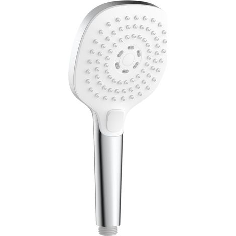 Primaster Handbrause 3 Strahlarten Water Stream new chrom-weiß Handbrause