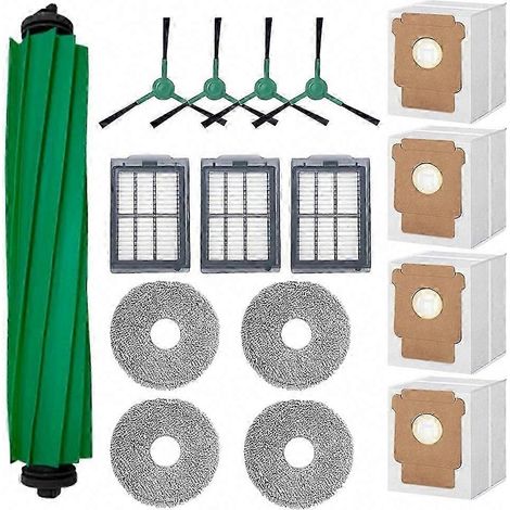 16 Ersatzteile für den iRobot Roomba Plus 505/405 Combo Saugroboter: Bürste, HEPA-Filter, Reinigungstuch und Staubbeutel. (1/5)