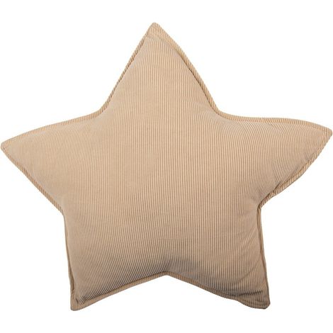 Coussin Décoratif en Forme d'Étoile pour Salon et Chambre Beige en Polyester 53 x 5 x 53 cm - PANGIVO (1/3)