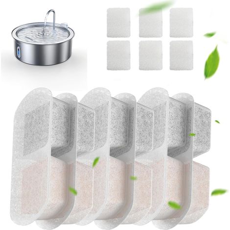 6 Pièces Filtres et 6 Packs d'Éponges de Remplacement pour Pompes (1/5)