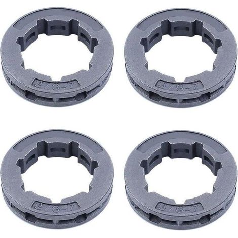 Pignon de jante pour tronçonneuse - MICH - 3/8" 7T - 22 mm - 4 pièces - Compatibilité Husqvarna 362, 365, 371, 372 (1/4)