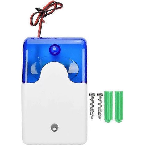 Alarme sonore et lumineuse filaire 12V pour intérieur, compatible avec les systèmes d'alarme de sécurité domestique, qualité supérieure. (1/5)