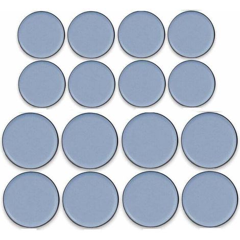 16 Pièces Patins de meubles en Téflon adhésif Glisseur en Teflon Patins en Téflon pour Meubles Patins Autocollants en Téflon, 25MM X 25MM, 30MM X 30MM (1/4)