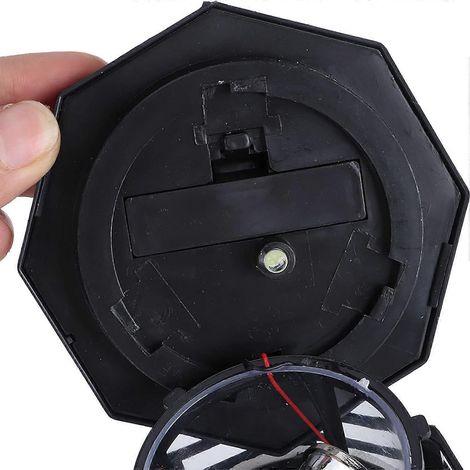 Solar-Gartenleuchte mit automatischer Drehung, IP65 wasserdichte LED-Gartenleuchte, schwarz-weiß