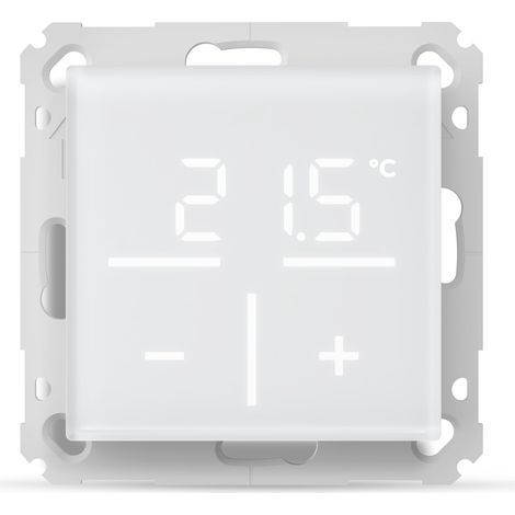 HOMEMATIC IP THERMOSTAT MURAL EN VERRE AVEC CAPTEUR DE CO2, SMART HOME, MESURE LA TEMPÉRATURE, L'HUMIDITÉ DE L'AIR, CO2, POUR RA