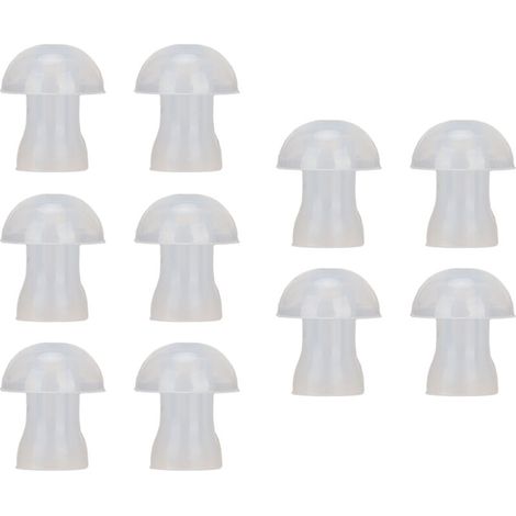 Embouts Auditifs - Dômes Souples Universels en Silicone - Taille M 11 mm - Pour Appareils Contour Oreille BTE et Poche - Lot de 10 (1/5)