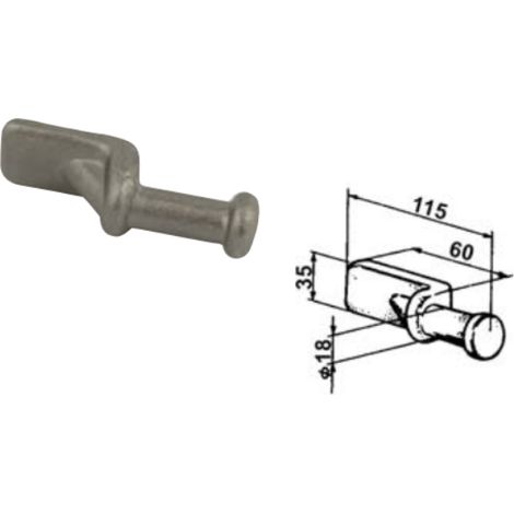 Piantone 61861 per chiusura universale 61860 Cermag peso 0.34 kg
