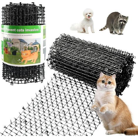 Pet Repellent Mat, 200x27.9cm, Soft Spikes, Polypropylene, Indoor/Outdoor Garden (1/5)