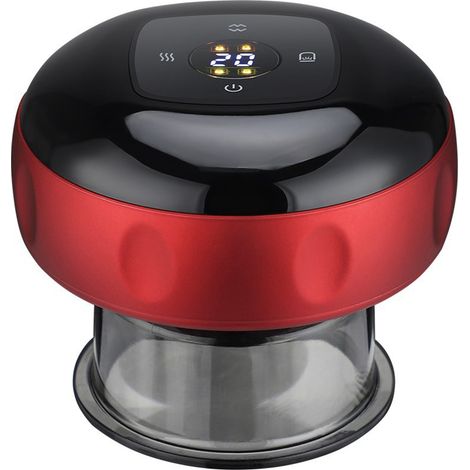 Appareil de massage électrique par ventouses, outil de guasha portable pour corps, idéal pour maison, bureau et voyage. (1/5)