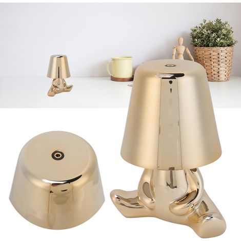 Berührungsempfindliche LED-Nachttischlampe fürs Schlafzimmer, 3 Farbtemperaturen, Gold, fürs Esszimmer, Bar/Lichtstation (1/5)