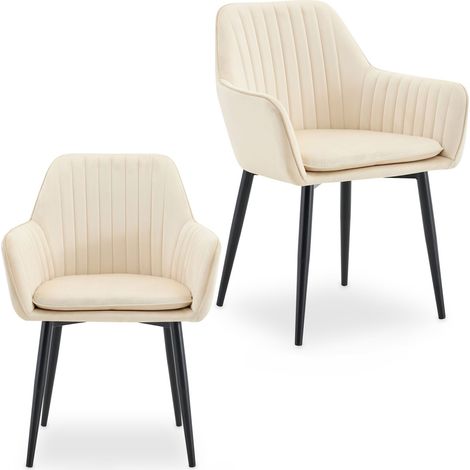 Chaises SIENNA Beige (Lot de 2) (1/5)