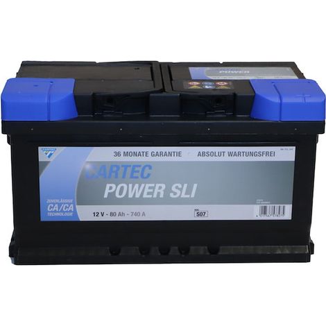 POWER SLI Starterbatterie 80 AH / 740 A
