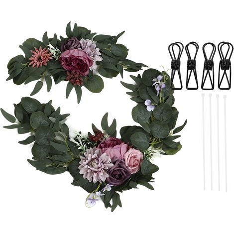 2 ensembles décoration florale mariage en forme de rose réaliste couleur vive sans odeur déco fleur accueil 18046 SZ (1/5)