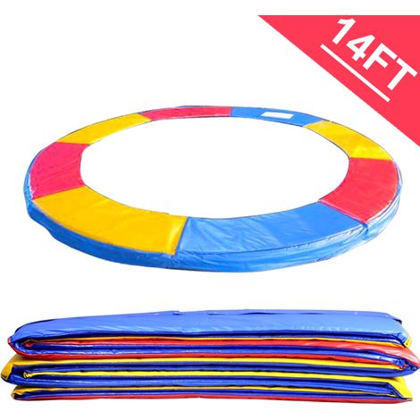 Trampoline Replacement Spring Cover Padding Safty Surround Pad 14FT Tri-Colour