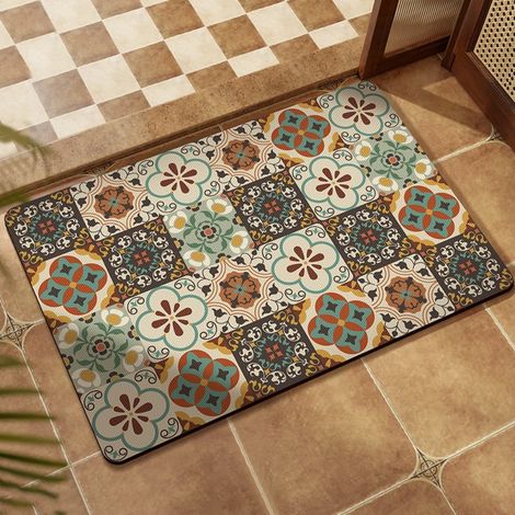 Selni 4060cm (terre de diatomées) Tapis de sol en terre de diatomées, tapis de bain, tapis ménager facile à nettoyer, absorbant et antidérapant (1/4)