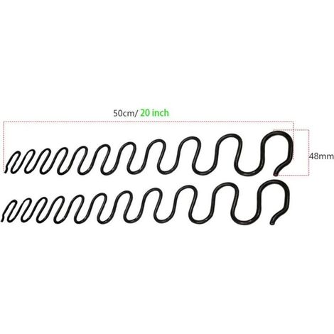 Ressorts de rechange pour canapé 2 pièces de 50cm avec 8 clips en S, 4,0 fils de diamètre Kit (1/5)
