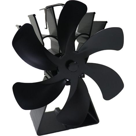 6-blade stove fan, quiet, thermally driven, for wood stoves/fireplaces/wood-burning stoves--DTEKGAZ