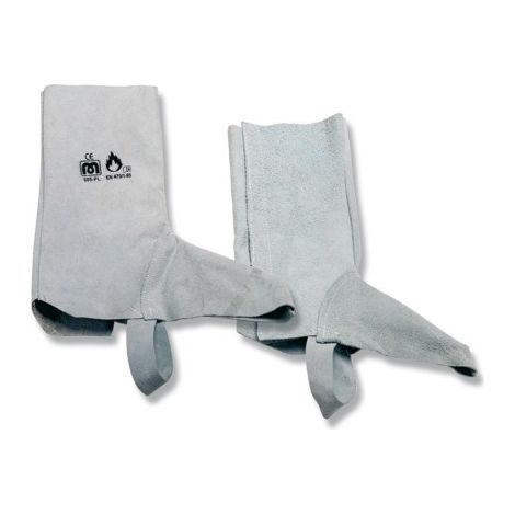 Polaina De Piel Serraje Con Velcro