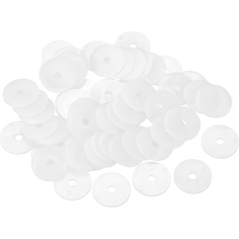 55Pcs Entretoise Plastique M3 Rondelle 3mm ID 16mm OD 1mm Épais (1/5)