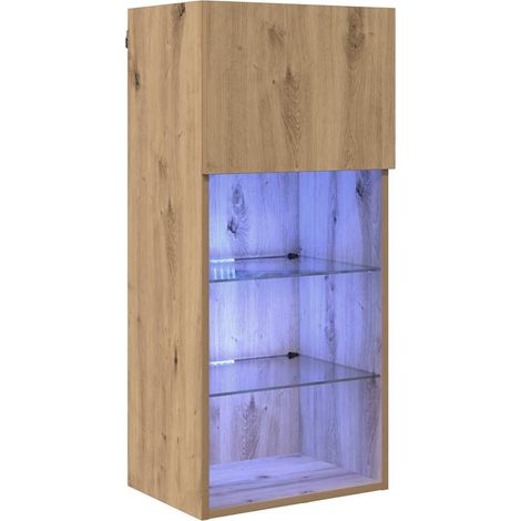 Maison Exclusive - Mobile TV da Parete Rovere artigianale 40,5 x 30 x 90 cm