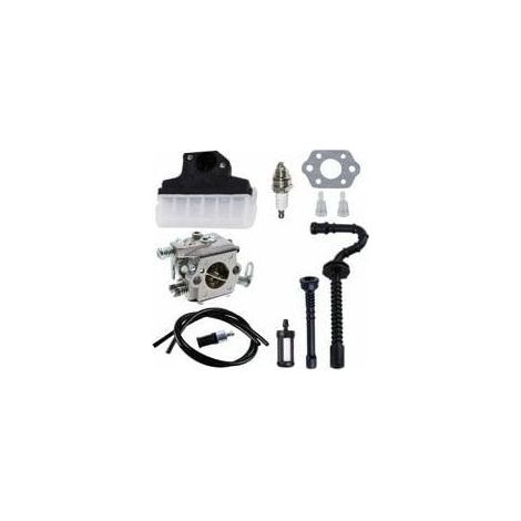 Carburateur + Filtre à air + Bougie d’Allumage + Tuyau d’Essence/d’Huile pour Tronçonneuse STIHL 021 023 025 MS210 MS230 MS250 Carburateur (1/5)