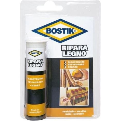 Stucco Epossidico Bicomponente Ripara Legno ' Bostik ' 56 Gr - Ferr 81719