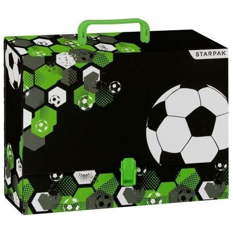 Klappmappe mit Griff A4/95mm Fußball