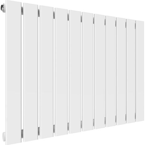 ELEGANT White Steel Radiator Designer Wall/Floor Mounted Radiator 600x836mm Single Panel Rad (1/5)