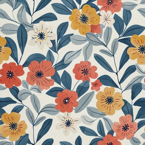 Tela decorativa para exteriores Oxford - Motiv Blumen I DX5156 (1/5)