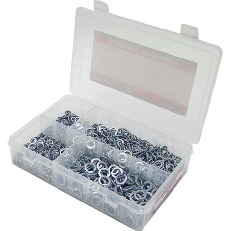 Set di anelli elastici in pollici 3/16-3/8 in acciaio zincato DIN 127 (1/2)