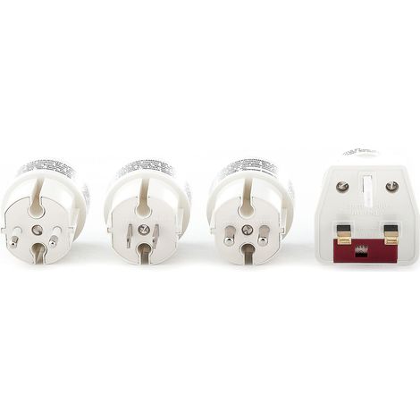 Universeel - reisesteckeradapter, 4 stück - 176219345 - 4008224678407