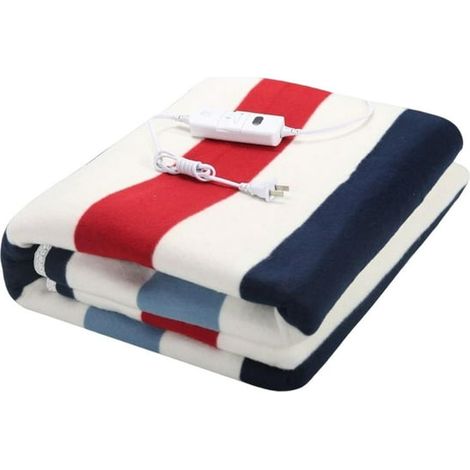 Couverture chauffante électrique avec thermostat, chauffage corporel pour lit, canapé et bureau, 150x70 cm, idéale pour l'hiver, usage intérieur. (1/5)