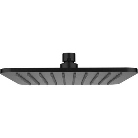 OMNIRES Slimline - Rociador de ducha 20x20 cm, negro mate WG220-OBL (1/3)