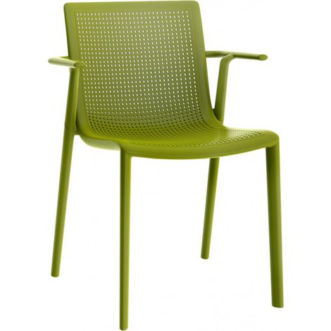 Fauteuil Beekat Resol plastique vert - Lot de 4 (1/5)