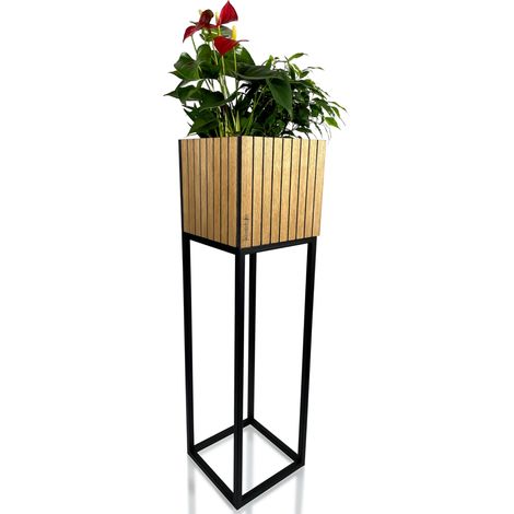 Soporte para flores LOFT FIORINO de listones, 22x22x80 cm (1/5)