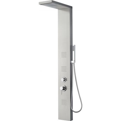 PANNELLO DOCCIA MULTIFUNZIONE MOD. RODI Misura: Acciaio inox luc. Con Led (1/5)