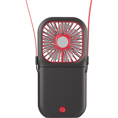 Mini ventilateur de cou portable silencieux, pliable et rechargeable par USB. (1/5)