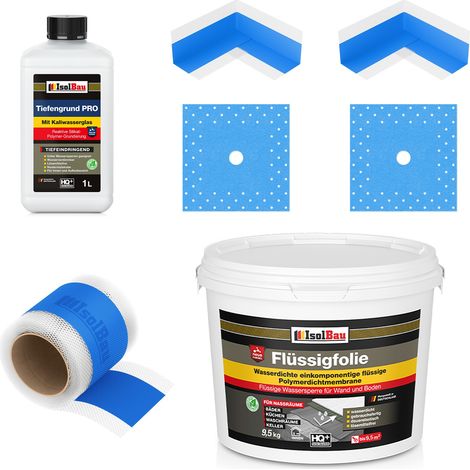 Kit de joint 405B Feuille liquide 9,5 kg TF PRO 1 L Ruban adhésif 5 m 2 coins 2 manchettes (1/5)